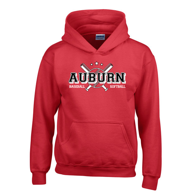 Auburn-Little-League-Hoodie-Sweatshirt-Youth-front Auburn Baseball and Softball League Hoodie Sweatshirt Youth Front