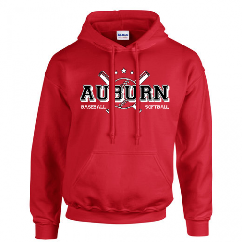 Auburn Baseball and Softball League Hoodie Sweatshirt Adult Front